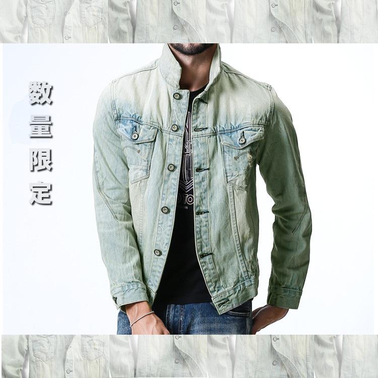 全品送料無料 tsb ヴィンテージ加工 迷彩柄デニムジャケット JKT 2色