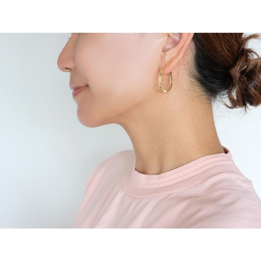 K18 アノルス ラージ フープピアス レディース 女性用 18K 18金