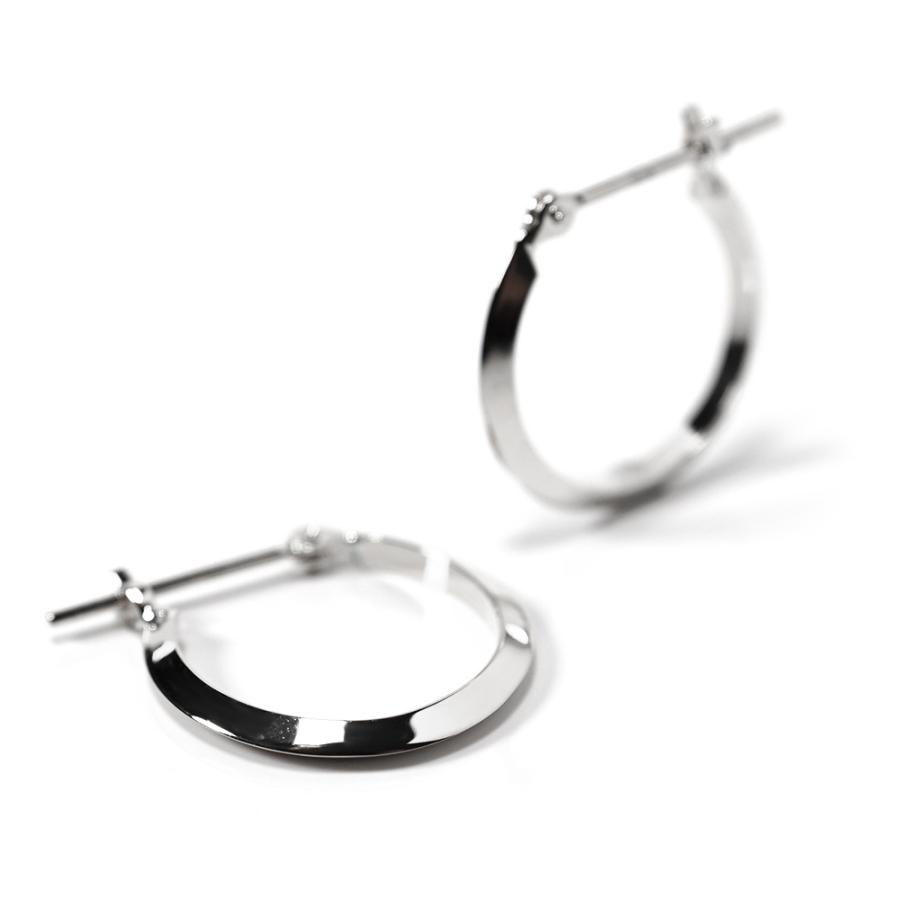 K18 ピーク フープピアス レディース 地金 フープ ピアス 18金 18K
