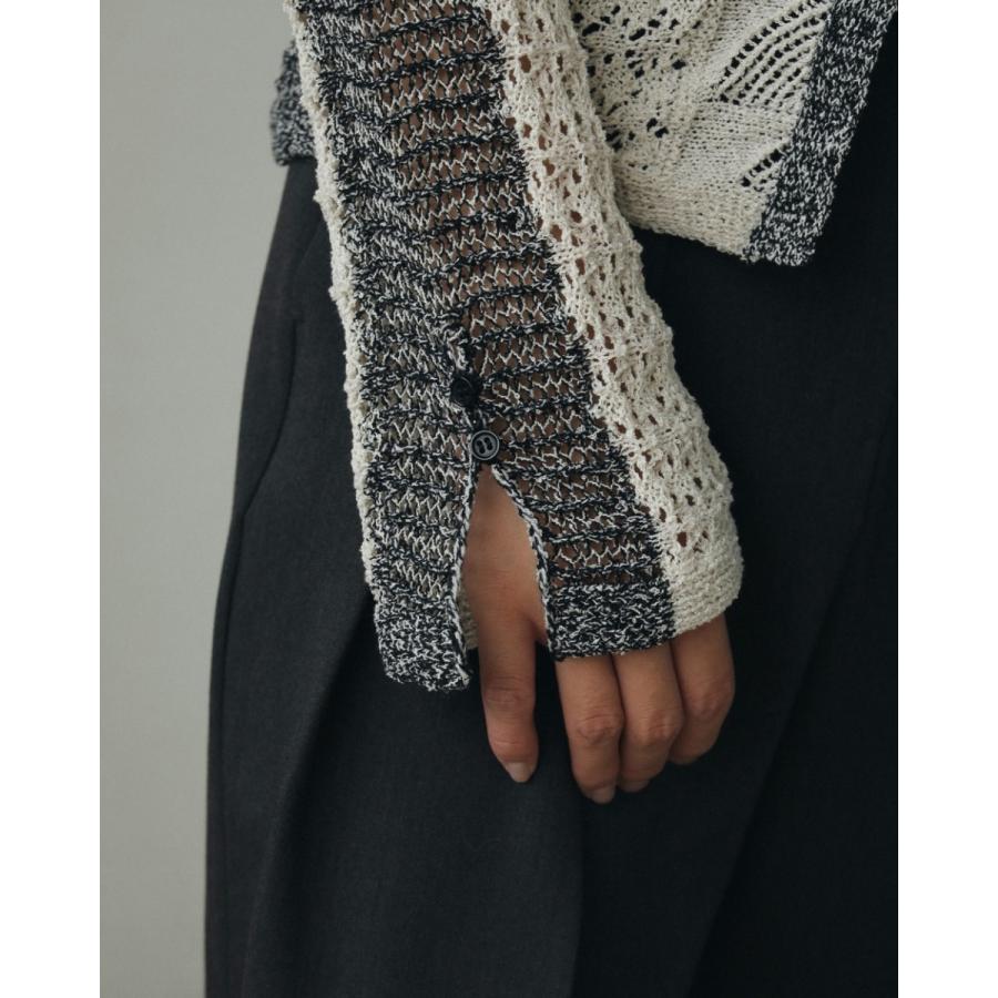 anuke（アンヌーク） (アンヌーク）Mix Knit Shirts 即日発送