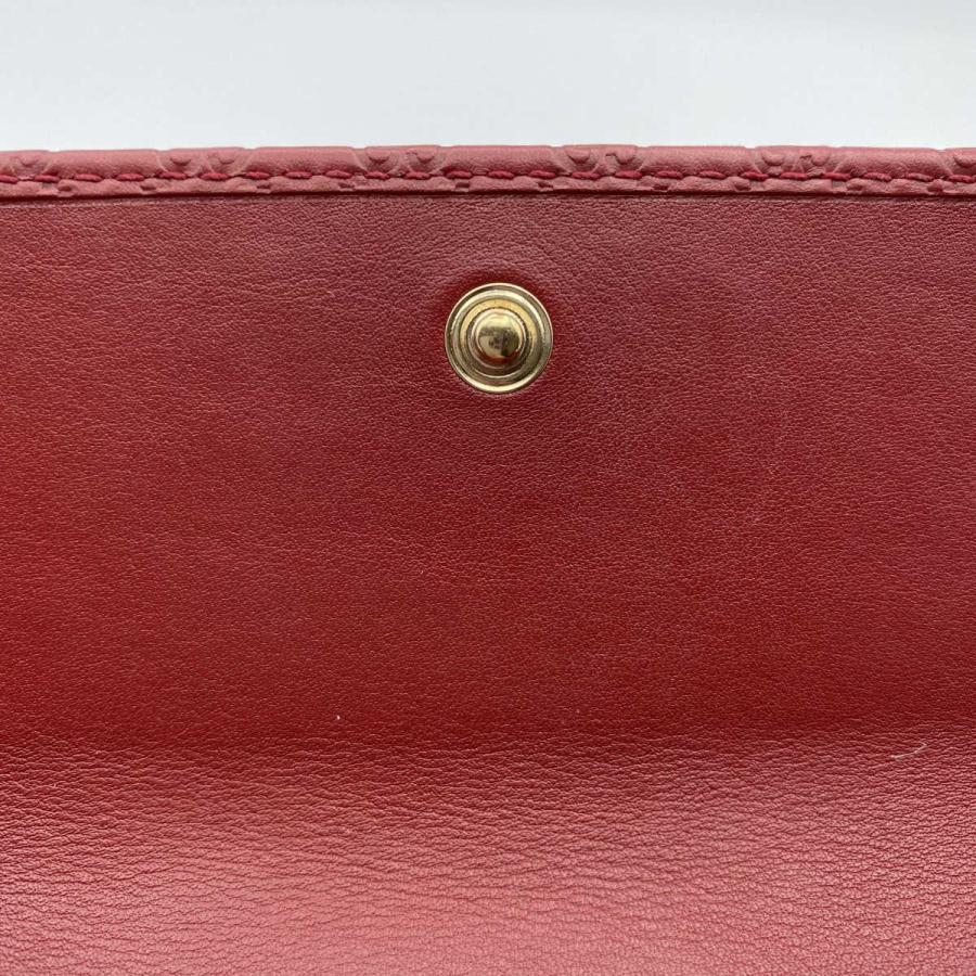 GUCCI（グッチ） 【GUCCI】グッチ マイクログッチシマ 長財布 RED