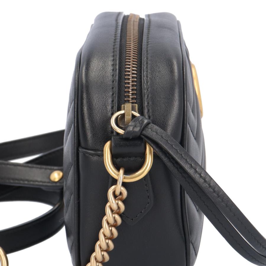 GUCCI（グッチ） ミニ カメラバッグ GGマーモント ショルダーバッグ