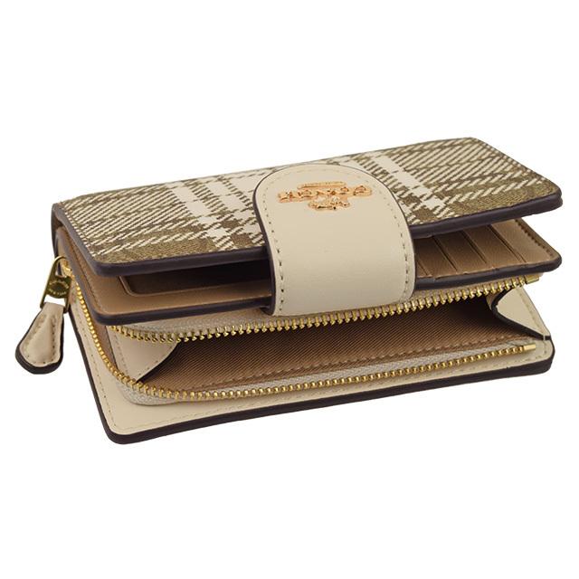 COACH（コーチ） 財布 折財布 二つ折り シグネチャー チェック柄 格子