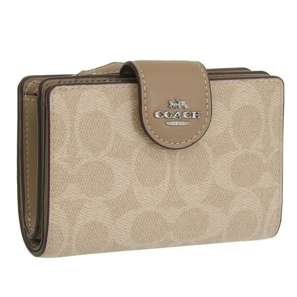 COACH（コーチ） 財布 レディース 2つ折り 折財布 アウトレット ライト
