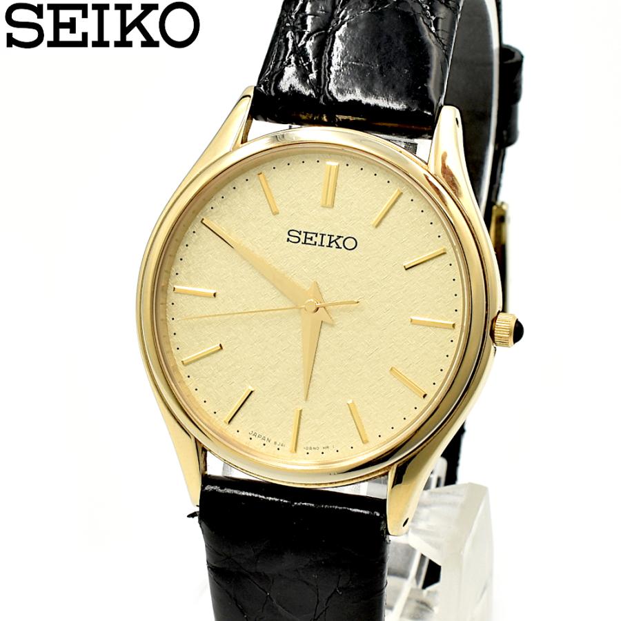 SEIKO（セイコー） 8J41-0AJ0 QZ クォーツ メンズ時計 ゴールド : 株式