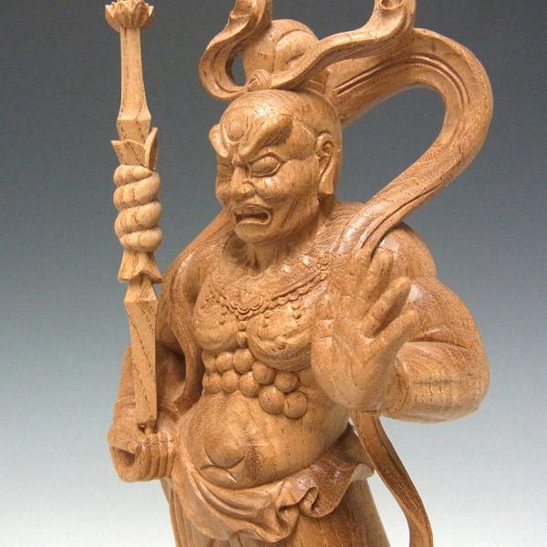 仁王像 金剛力士像 高さ23cm 欅製 木彫り 仏像 : 仏像と縁起物の専門店