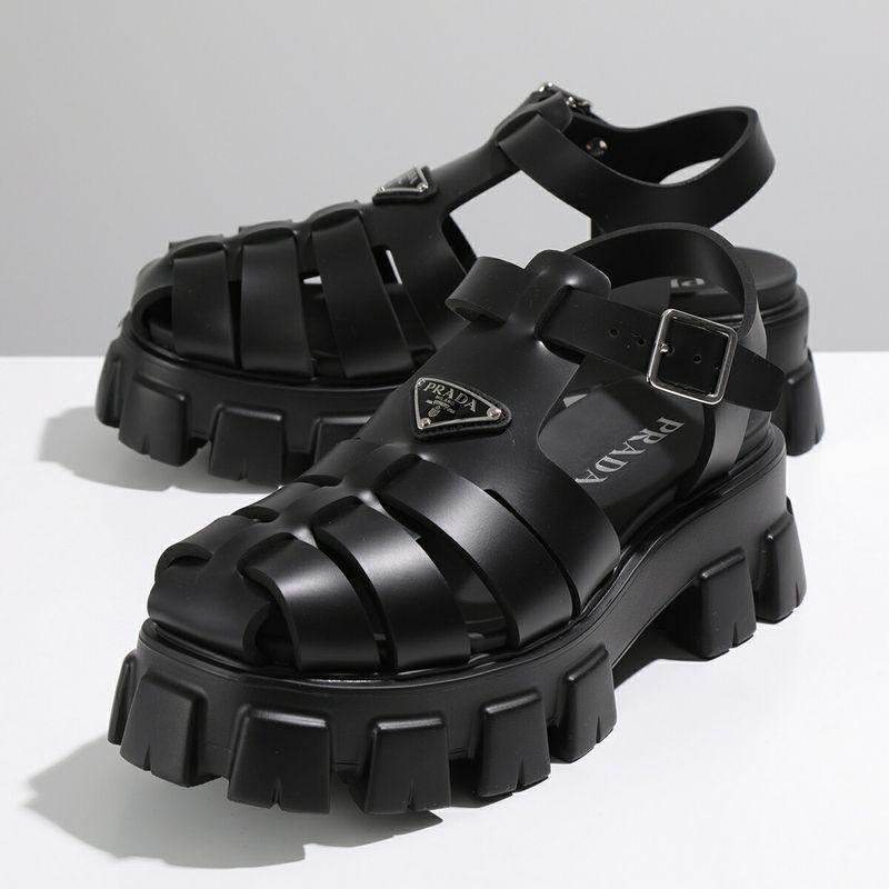 PRADA（プラダ） ラバー サンダル 2X3083 3LKK メンズ トライアングル