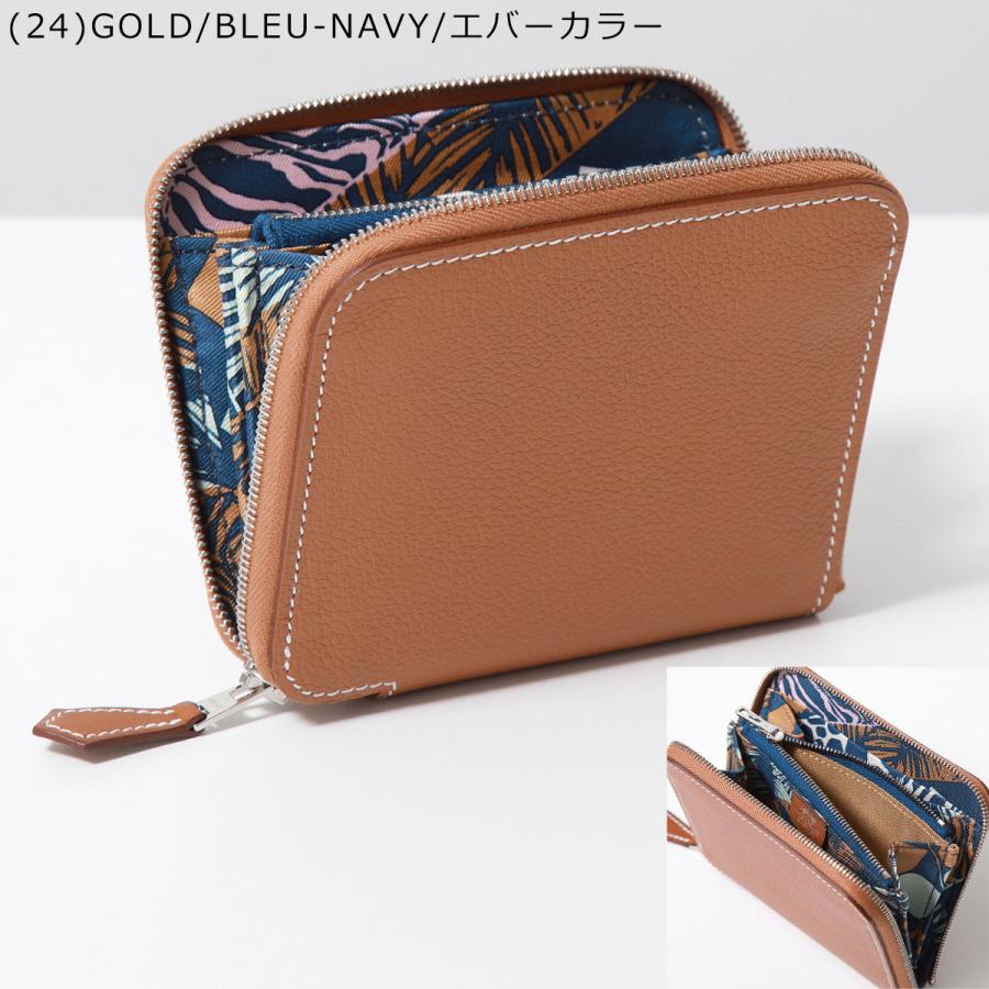 HERMES（エルメス） 二つ折り財布 アザップ シルクイン コンパクト
