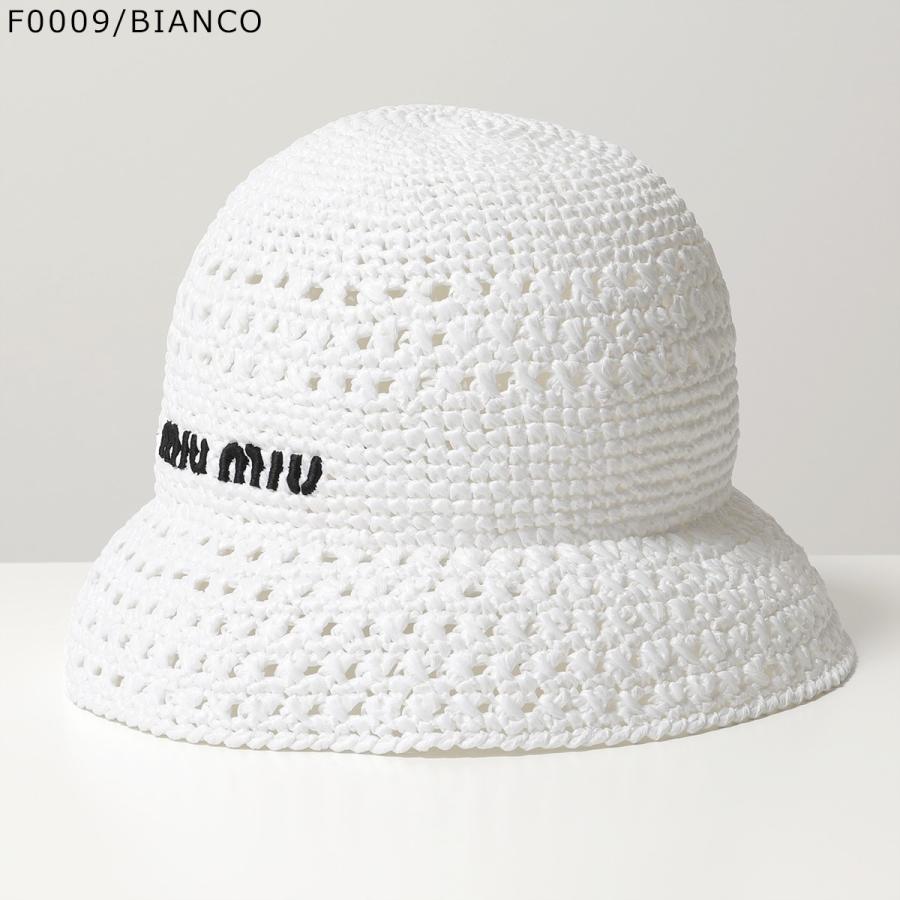 miu miu（ミュウミュウ） バケットハット 5HC287 2DO1 レディース ロゴ