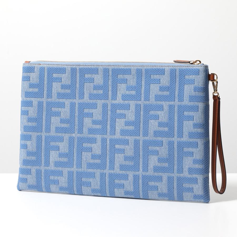 FENDI（フェンディ） クラッチバッグ 8N0178 AP4N レディース デニム