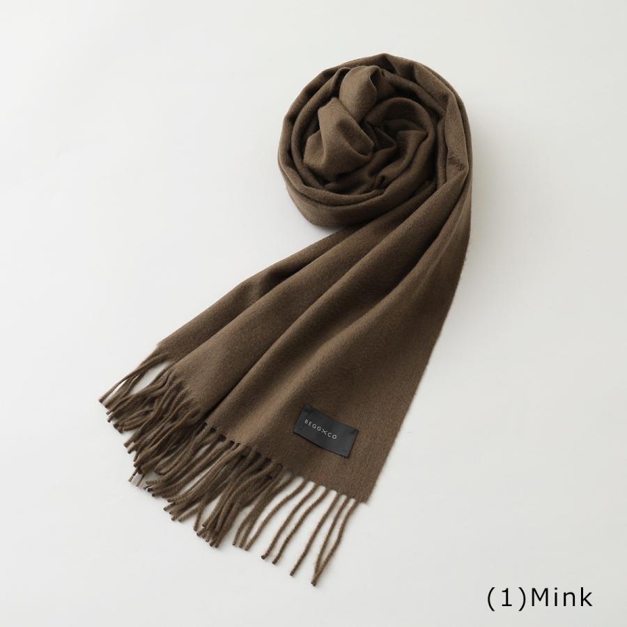 Begg & Co（ベグアンドコー） マフラー ARRAN PLAIN DARK LIGHT メンズ