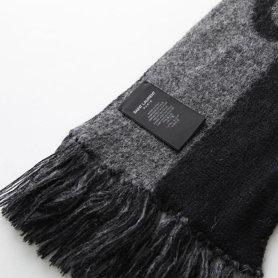 SAINT LAURENT サンローラン マフラー 719421 3YI68 レディース ロゴ