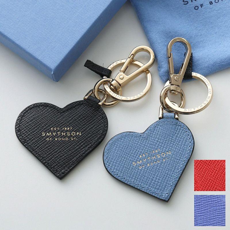 Smythson（スマイソン） キーリング PANAMA PMA HEART KEYRING