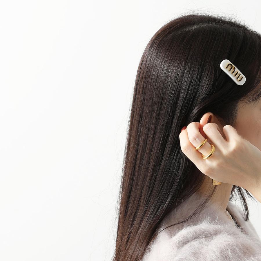 miu miu（ミュウミュウ） バレッタ 5IF072 2F72 レディース 2点セット