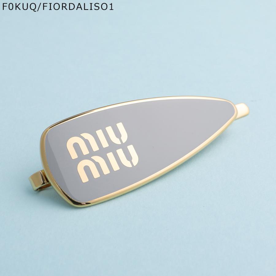 miu miu（ミュウミュウ） ヘアピン 5IF147 2F6T レディース ロゴ ヘア