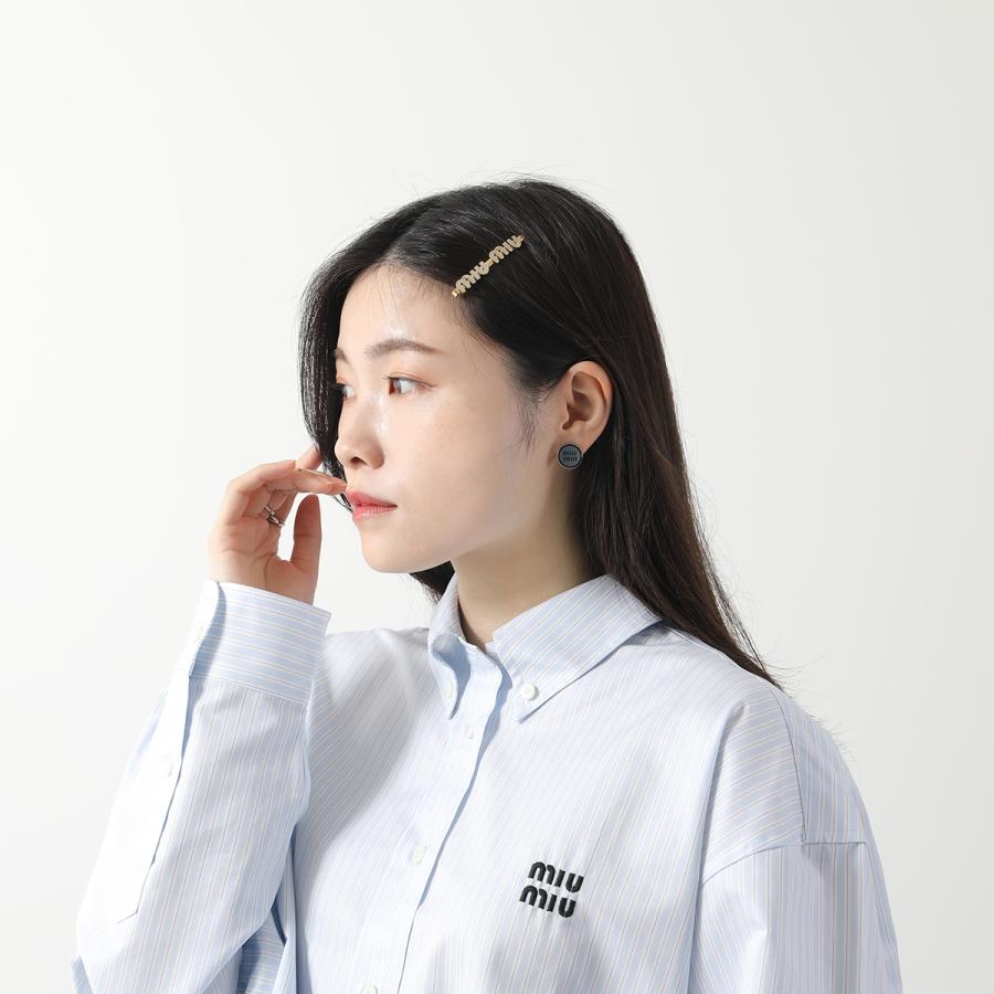 miu miu（ミュウミュウ） ヘアピン 5IF146 2F6T レディース エナメル