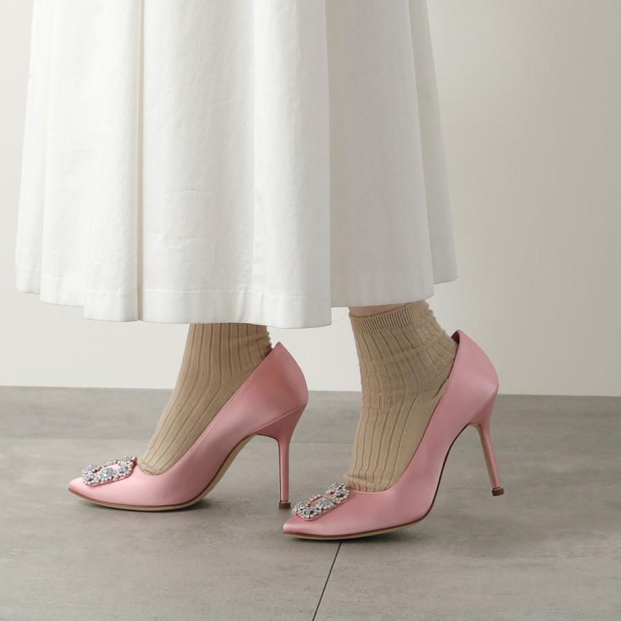 MANOLO BLAHNIK（マノロブラニク） パンプス HANGISI OPAL SATIN 105