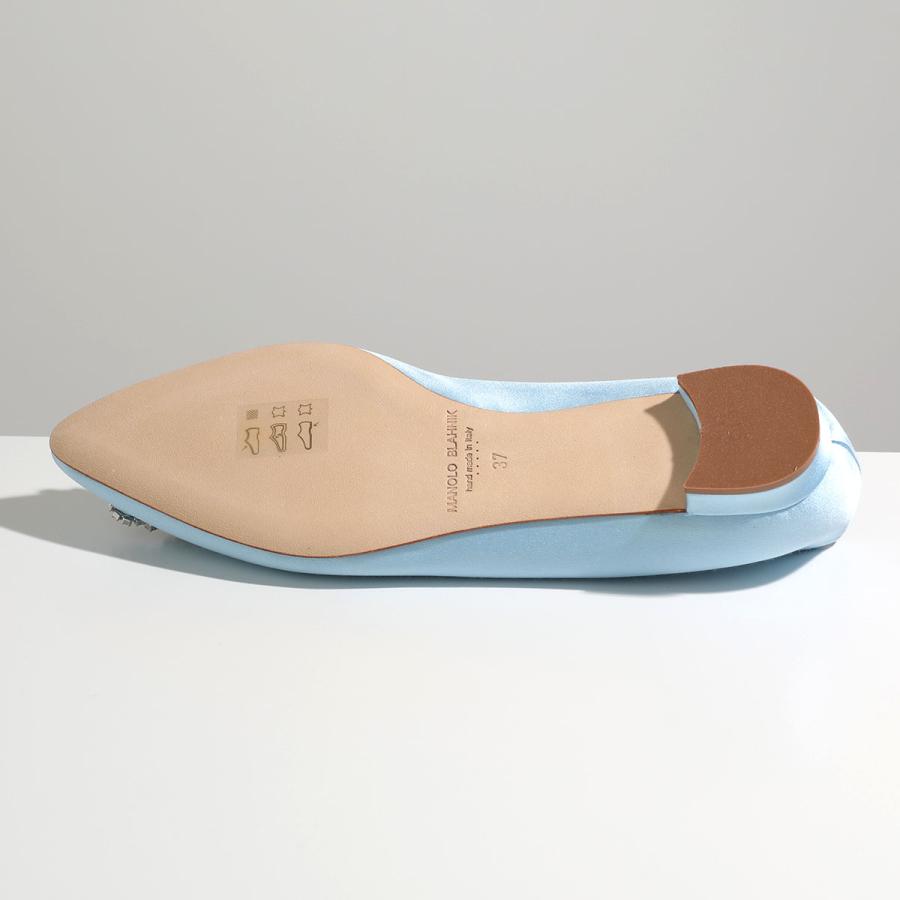 MANOLO BLAHNIK（マノロブラニク） パンプス HANGISIFLAT OPAL SATIN