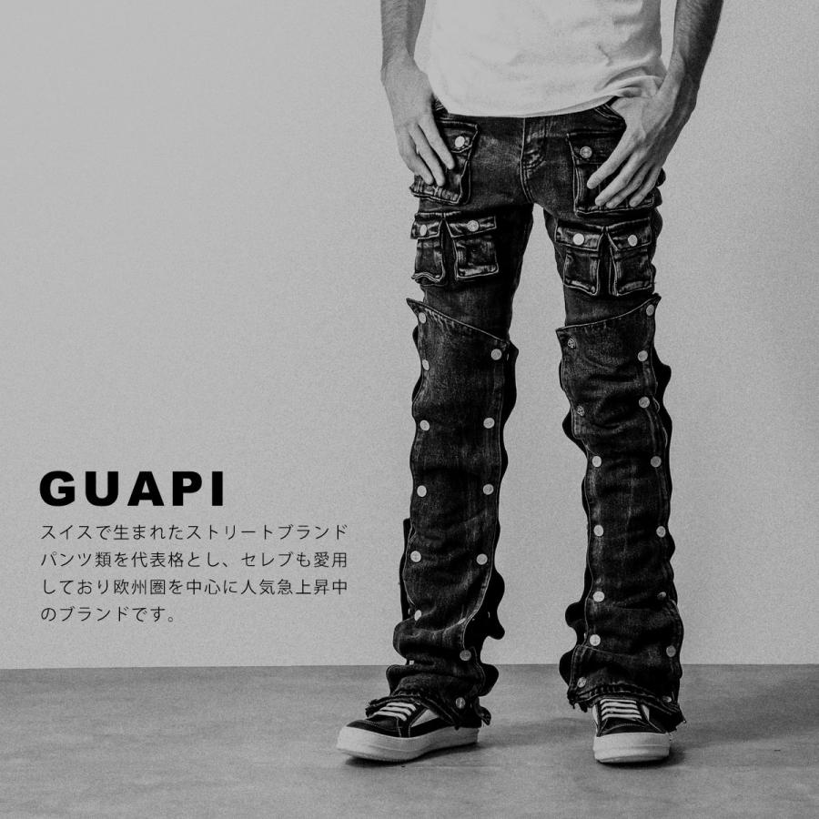 GUAPI グアピ ジーンズ Obsidian Black Icon Embellished Denim V2