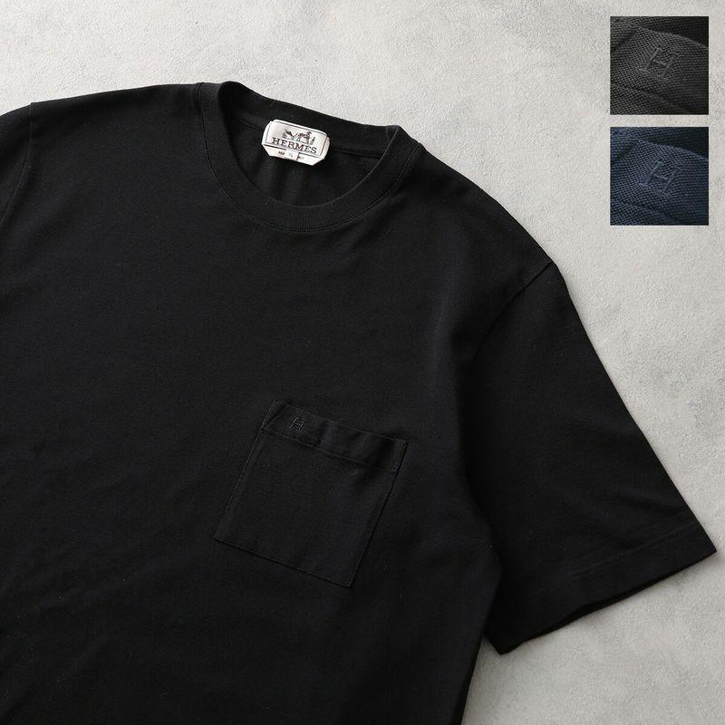 HERMES（エルメス） Tシャツ Broderie H 「H」刺繍 H072025HA メンズ