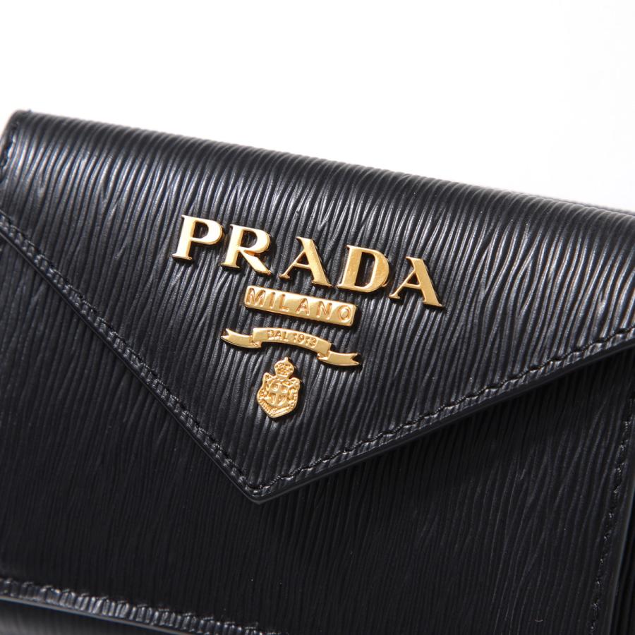 PRADA（プラダ） 三つ折り財布 1MH021 2B6P レディース メタルロゴ