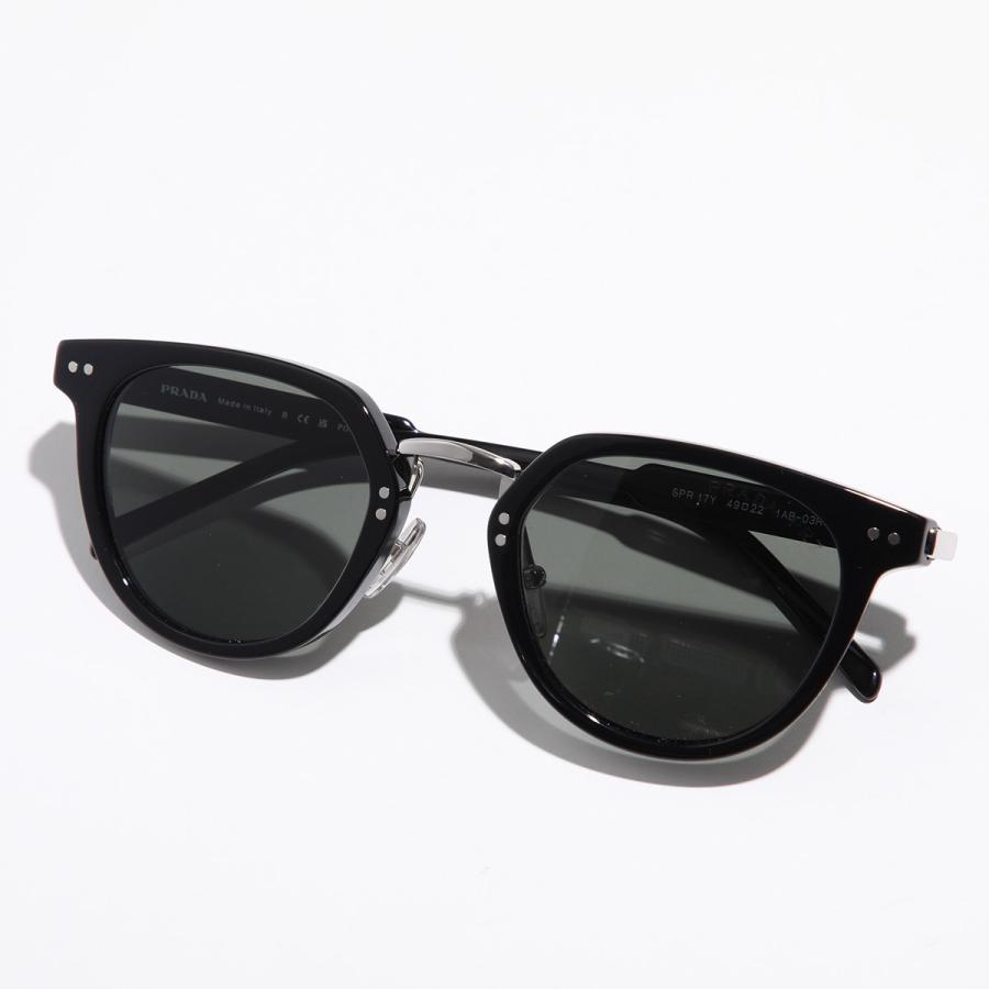 PRADA（プラダ） ロゴ サングラス SPR 17Y メンズ ボストン型 セル