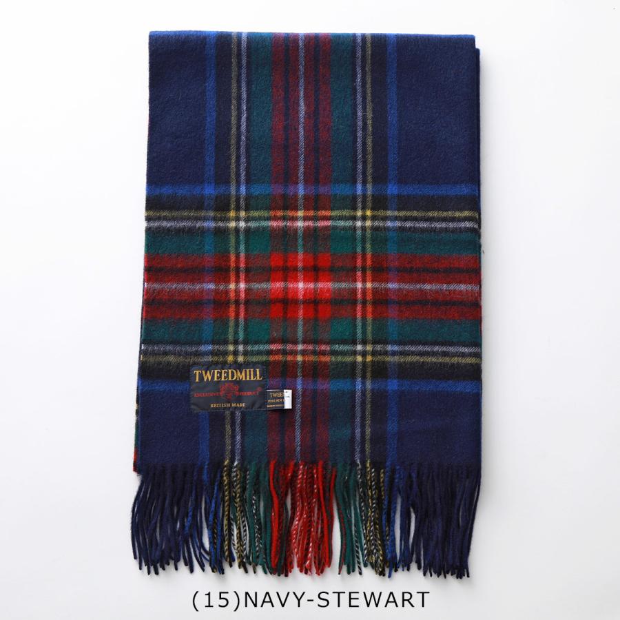 TWEED MILL（ツイードミル） マフラー Lambswool Knee throw check