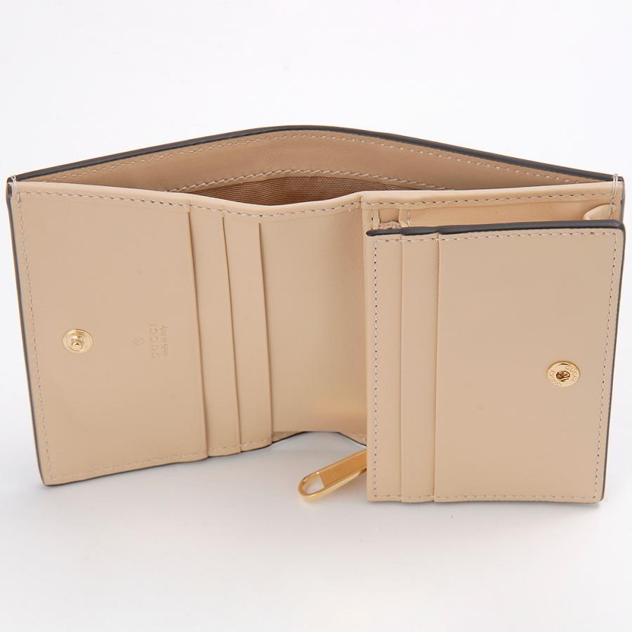 GUCCI（グッチ） 二つ折り財布 レディース ベージュ 774332 FACYR 8548