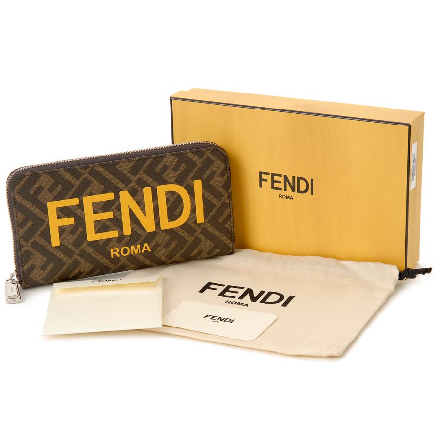 FENDI（フェンディ） ラウンドファスナー長財布 ブラウン 7M0342 AJJ8