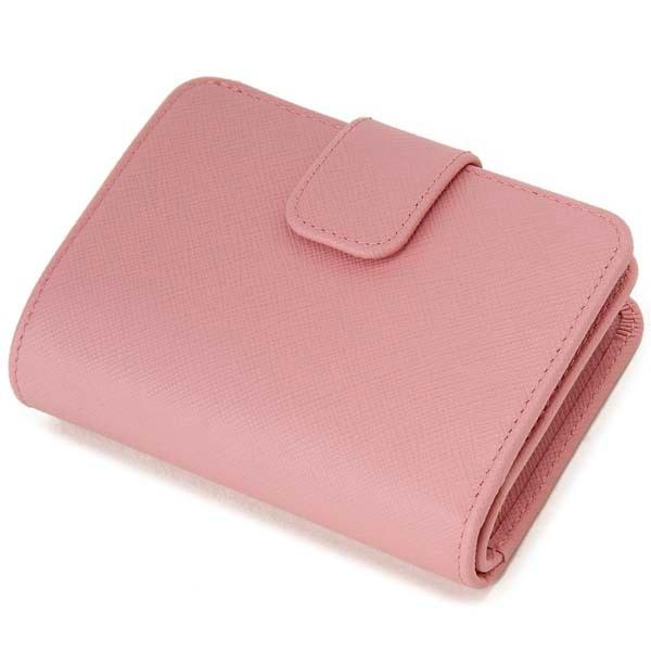 PRADA（プラダ） 二つ折り財布 レディース ピンク 1ML018 QWA F0442