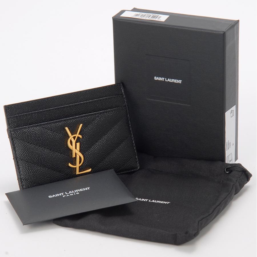 SAINT LAURENT サンローラン カードケース レディース ブラック 423291