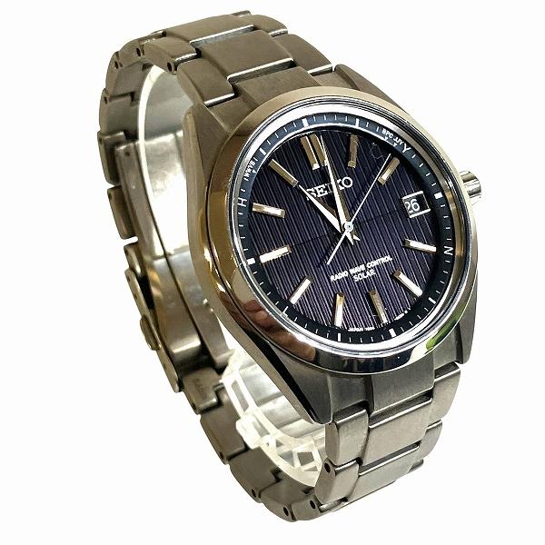 セイコー ブライツ 7B24-0BH0 電波ソーラー 時計 腕時計 メンズ 中古
