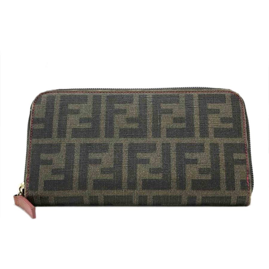 FENDI（フェンディ） フェンディ/ズッカ柄ラウンドファスナー長財布/B