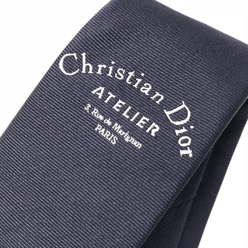Dior HOMME DIOR ネクタイ ディオールオム シルク ネイビー 8ES1010