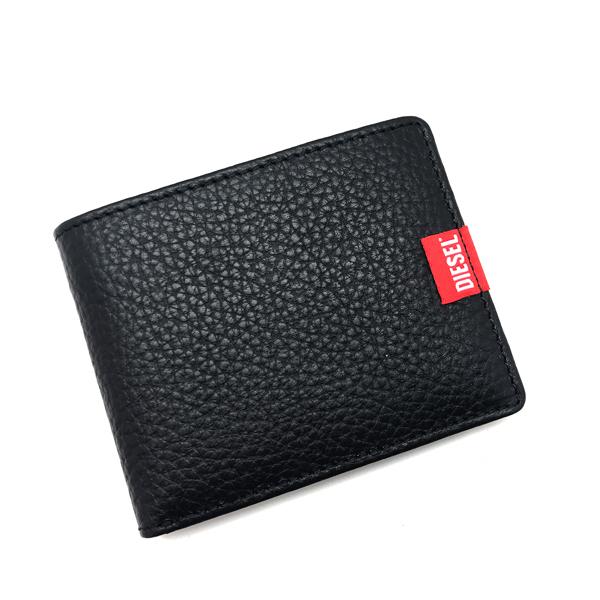 DIESEL（ディーゼル） 財布 ブランド 二つ折り レザー ブラック X09012
