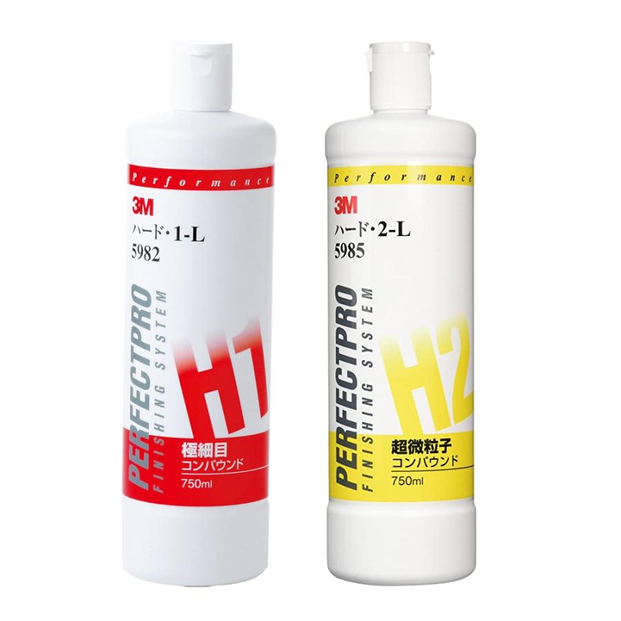 3M 【2本セット】3M 5982 + 5985 コンパウンド ハード・1-L + 2-L 各