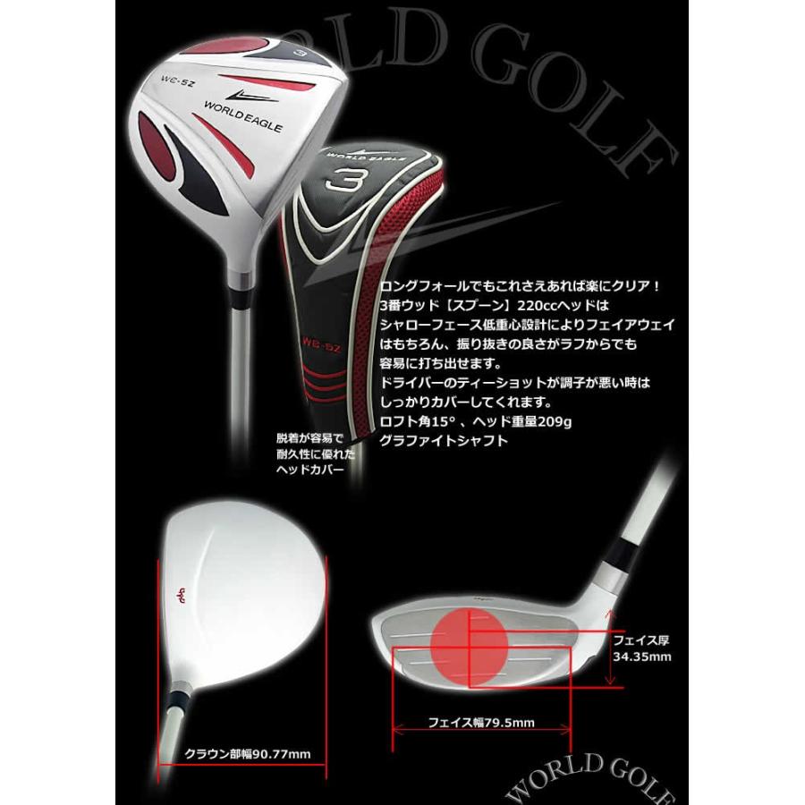WORLD EAGLE ゴルフクラブセット ワールドイーグル メンズ WE-5Z