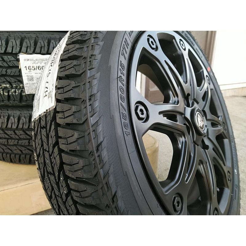 GEOLANDAR 人気ホイール 15インチ MUD-X マットブラック ハイゼット