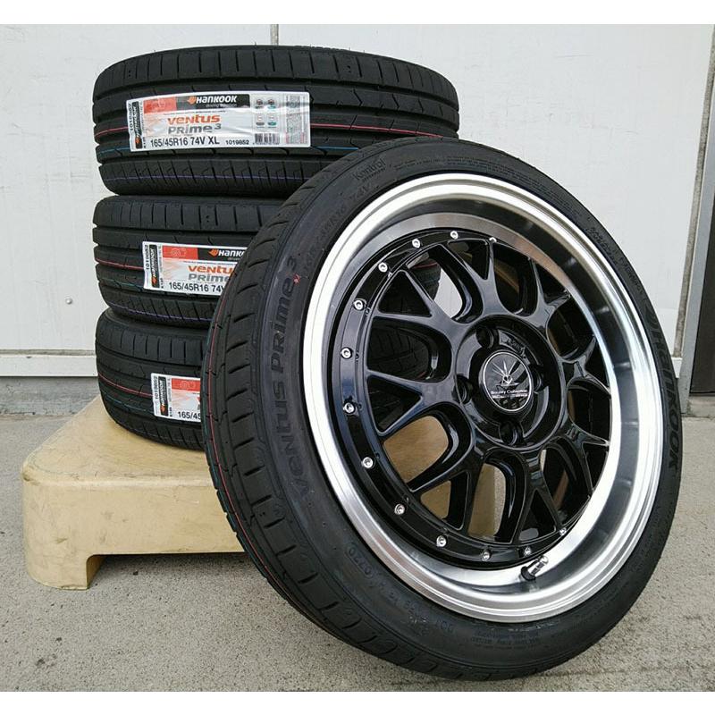 ventus ハンコック 165/40R16 165/45R16 タイヤホイール 16インチ BD00