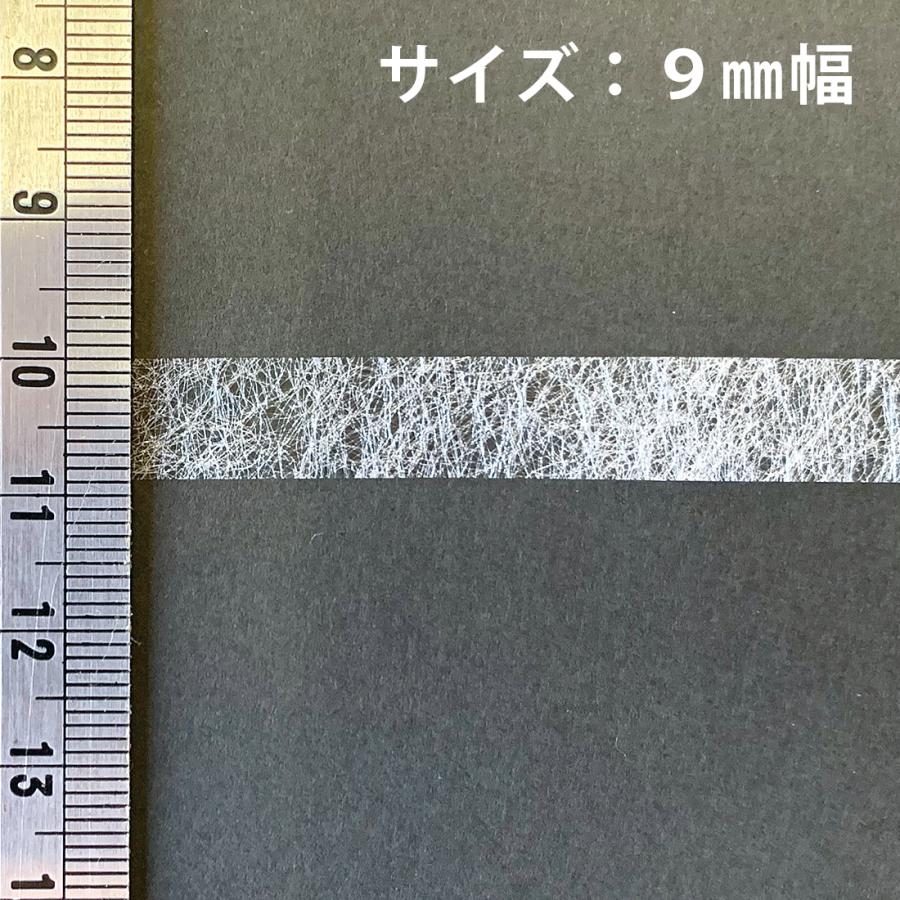 アイロン接着テープ 9mm 25m ソフトナックテープ 布用 両面 熱接着