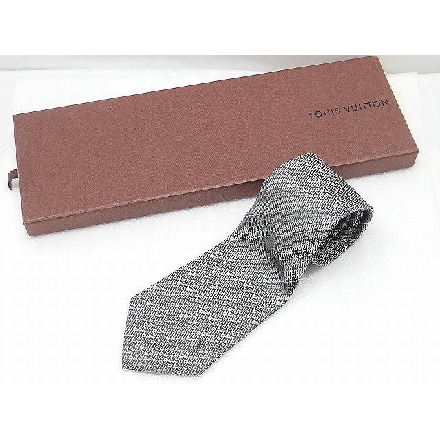 ルイヴィトン LOUIS VUITTON メンズ ネクタイ グレー系 : ワットマン