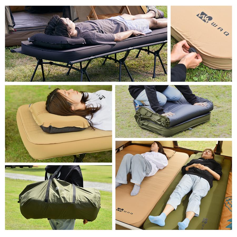 WAQ WAQ RELAXING CAMP MAT (シングルサイズ) 【一年保証】厚み10cm 車