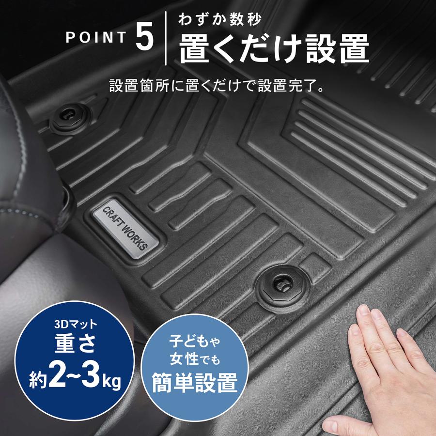 シエンタ 170系 フロアマット 3D 防水 防汚 汚れ 防止 フロア マット 7
