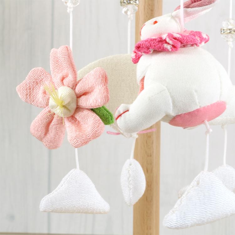 26415WH〉 にぎわいうさぎ-白 つるし雛 かわいい つるし飾り 雛人形