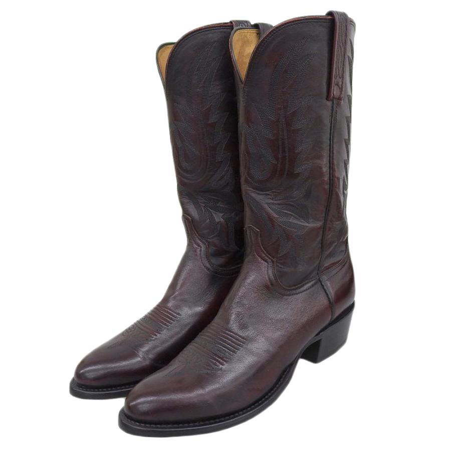 新品同様 Lucchese ルケーシー ローンスター カーフ ウエスタンブーツ