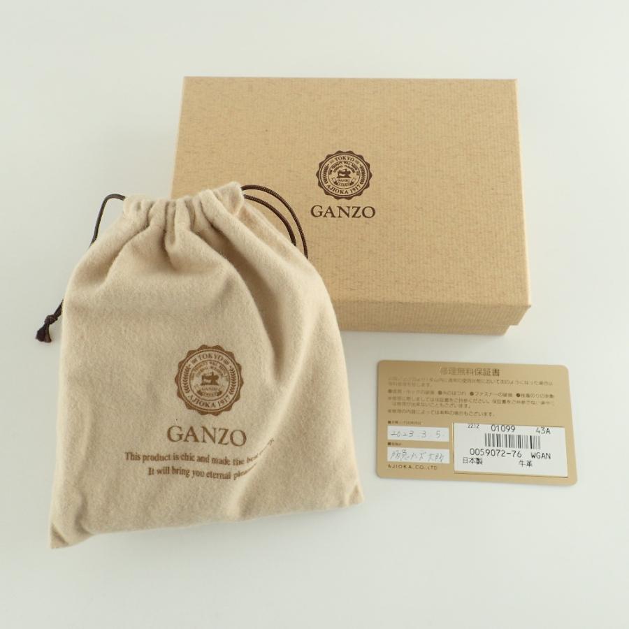美品 GANZO ガンゾ 59072 AVON エイボン 小銭入れ付き マネークリップ