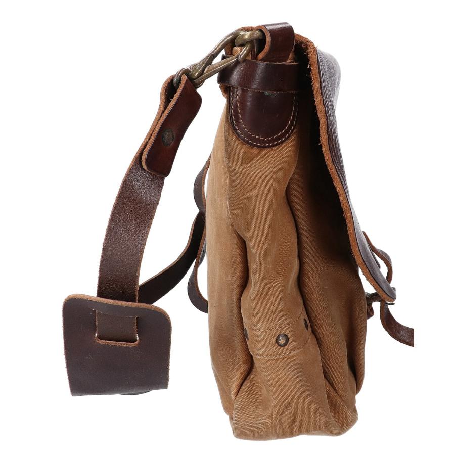 RRL ダブルアールエル CS/LTR MAIL BAG レザー/キャンバス メール