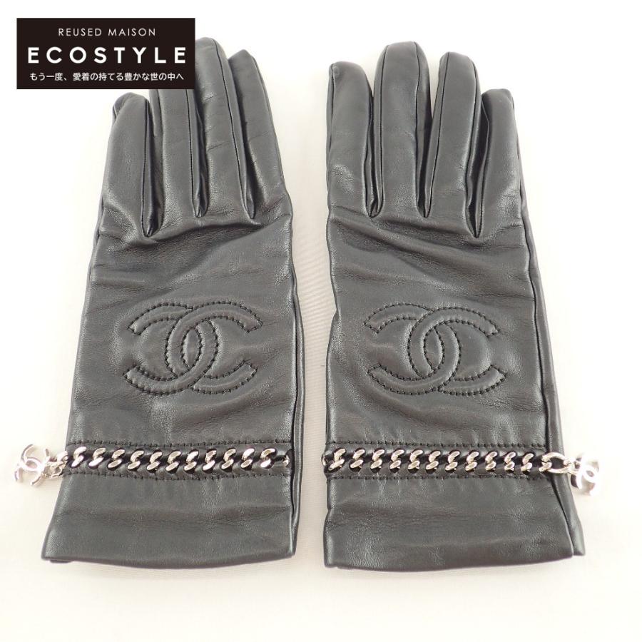 CHANEL（シャネル） CCココマークステッチ チェーン装飾 ラムスキン