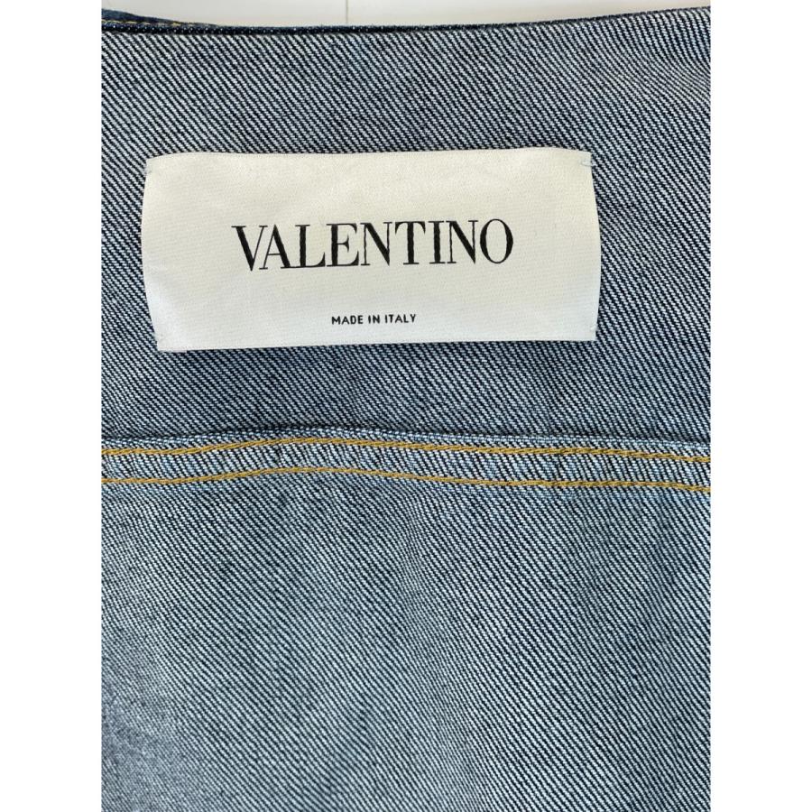 VALENTINO ヴァレンティノ ゴールドメタルロゴ デニムジャケット