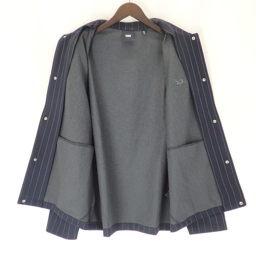 KITH キス 23SS ネイビー ストライプ ジャケット/パンツ セットアップ